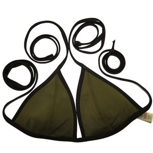 PINK Victoria's Secret Olive Green Bikini Tops